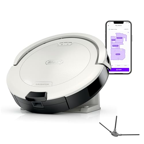 Robot Vacuum and Self-Empty Base with Bagless 60-Day Capacity, Grey F58544