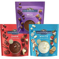 Milk Chocolate, Dark Chocolate, White Chocolate, Set of 3-10oz each U96330
