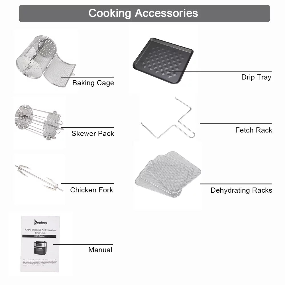 Air Fryer Electric Toaster Oven H11496