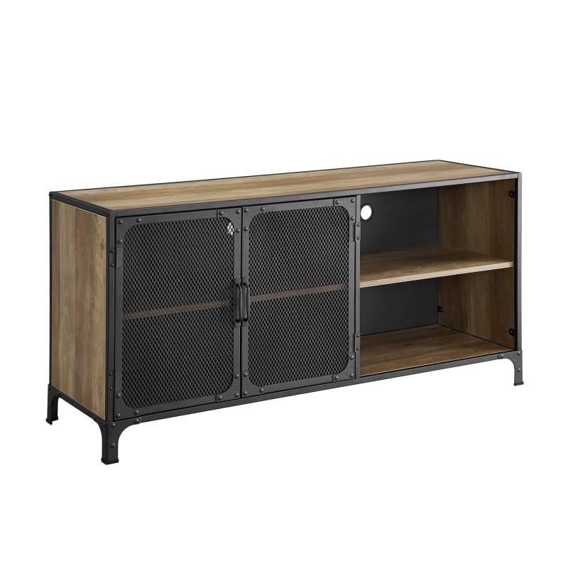52x22 Wide 2 Door Farmhouse Laminate Media Cabinet I574969