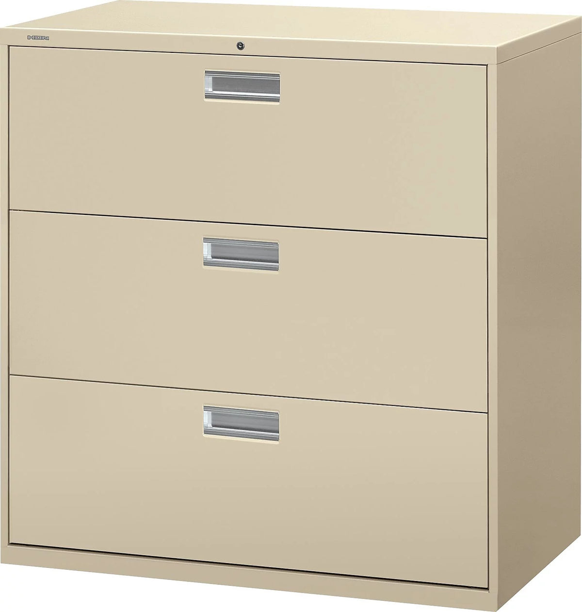 Light Gray Three-Drawer Lateral File V42488