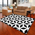Geometric Carpet White Black K490786