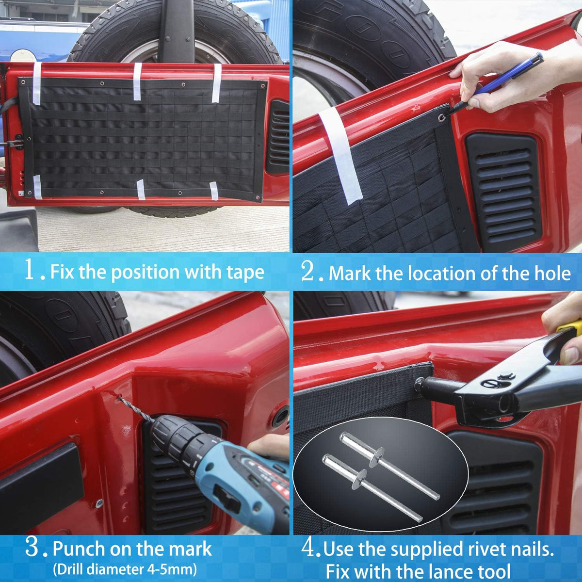 Canvas Tailgate Storage Bag Organizer 3PCS S564500
