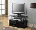 Gray TV Stand with 2 Storage Cabinets and Shelf N565492