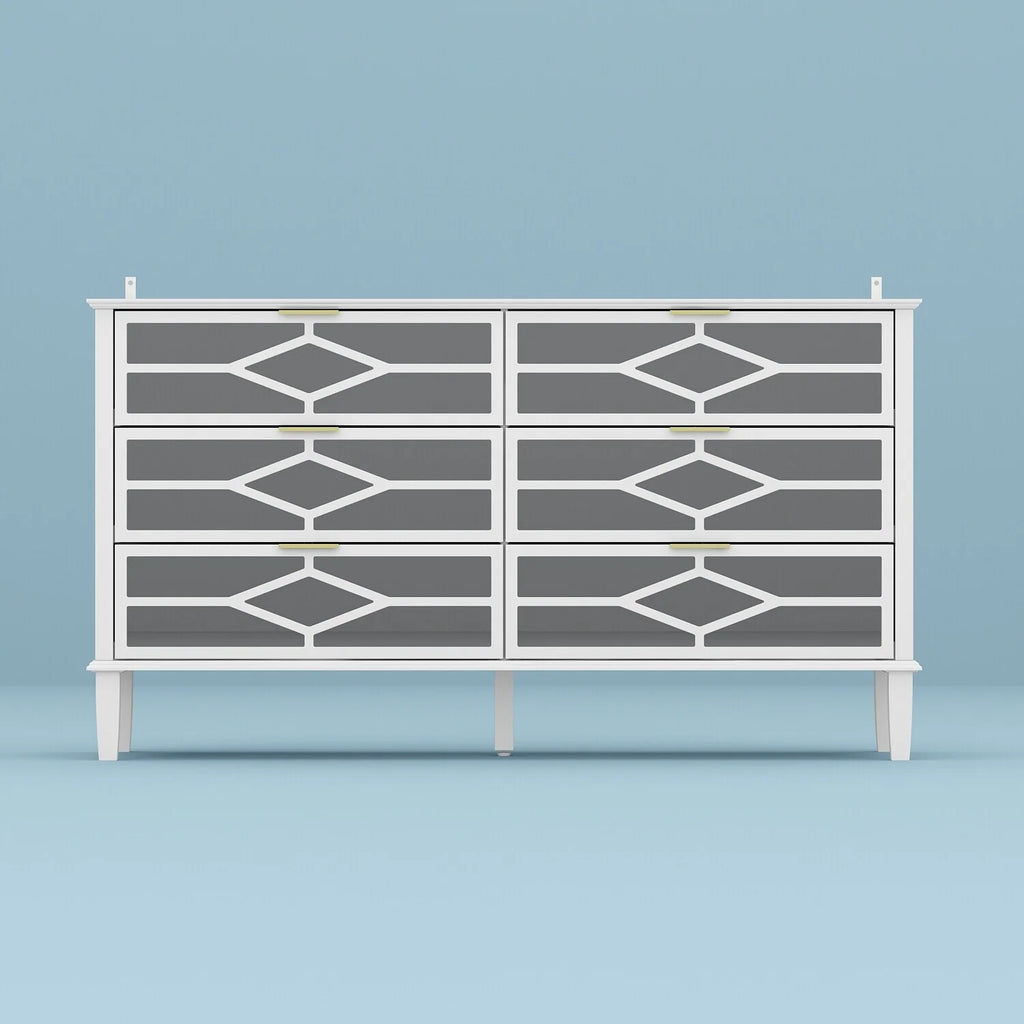 55.1W Chest Accent Dresser Storage Cabinet N259