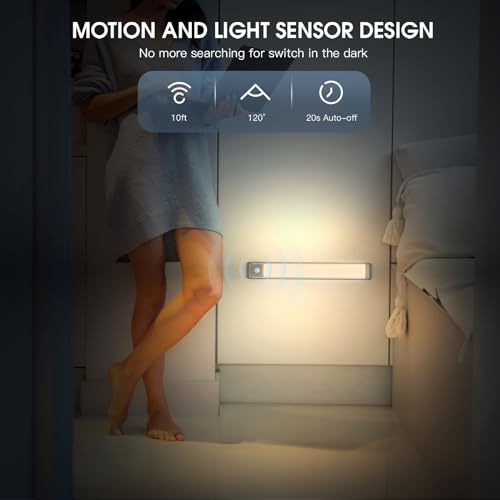 Rechargeable Motion Sensor Under Cabinet Lights 2 Pack E501