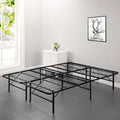 Full Metal Folding Bed Frame 14 inch Black E985788