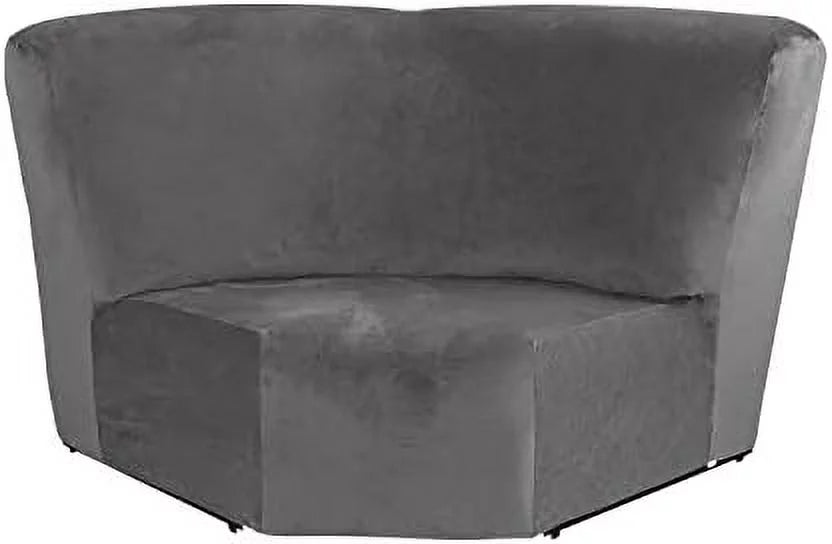 Velvet Stretch Corner Sofa Cover W420