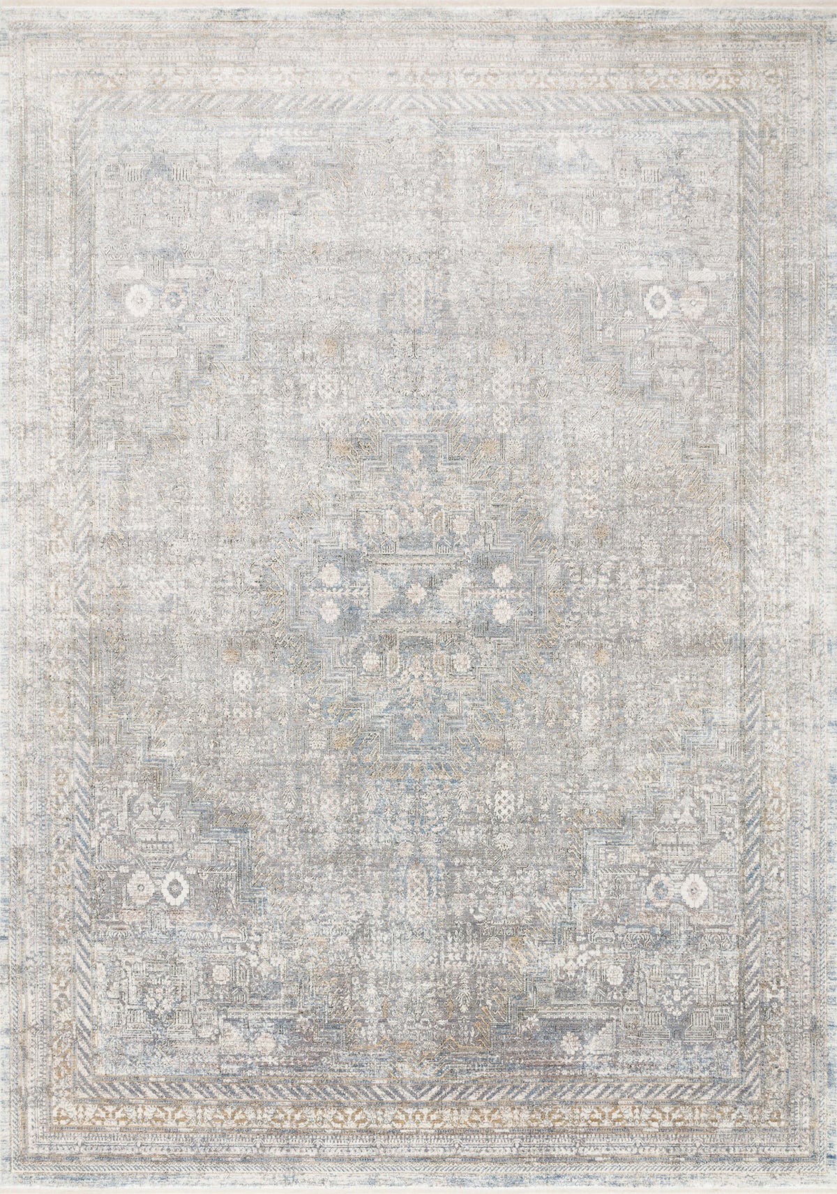 Silver Multi 7'7 x 9'10 Rug B96471