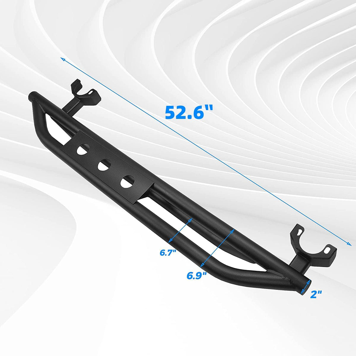 Black Steel Side Step Running Board M777346