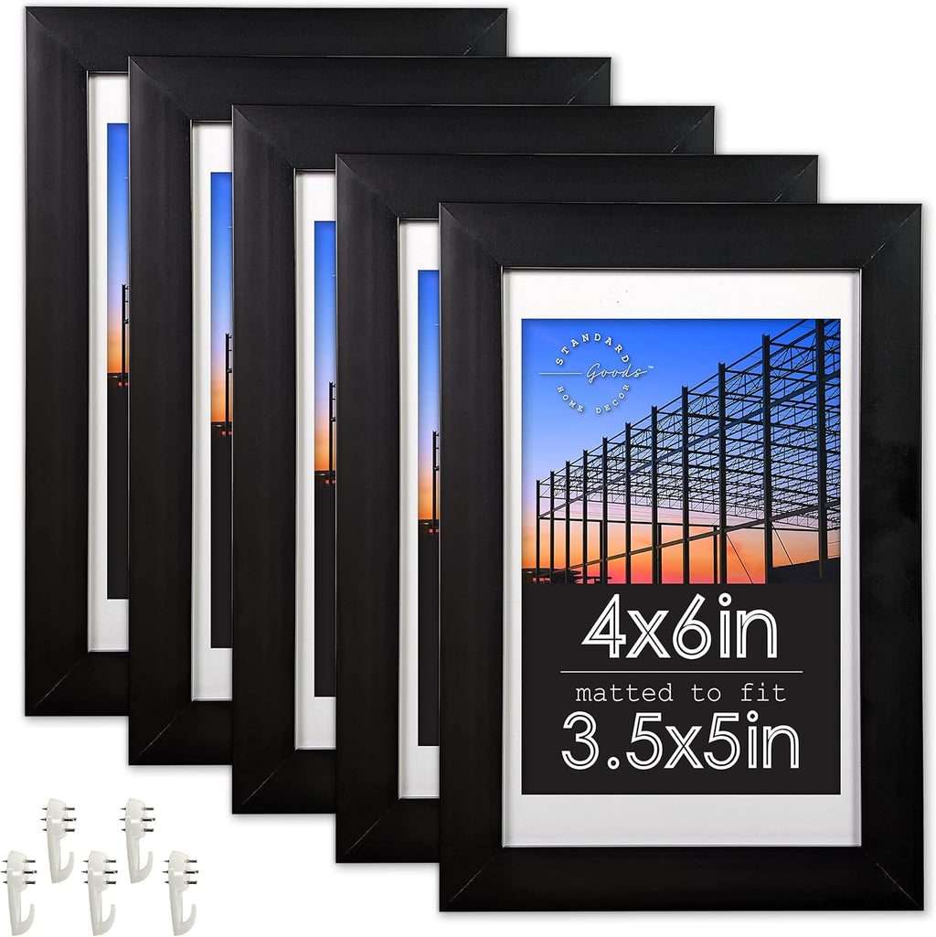 16x20 inch Linear Picture Frame 5-pack Black M5719