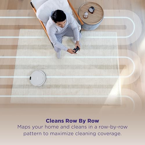 Robot Vacuum and Self-Empty Base with Bagless 60-Day Capacity, Grey F58544