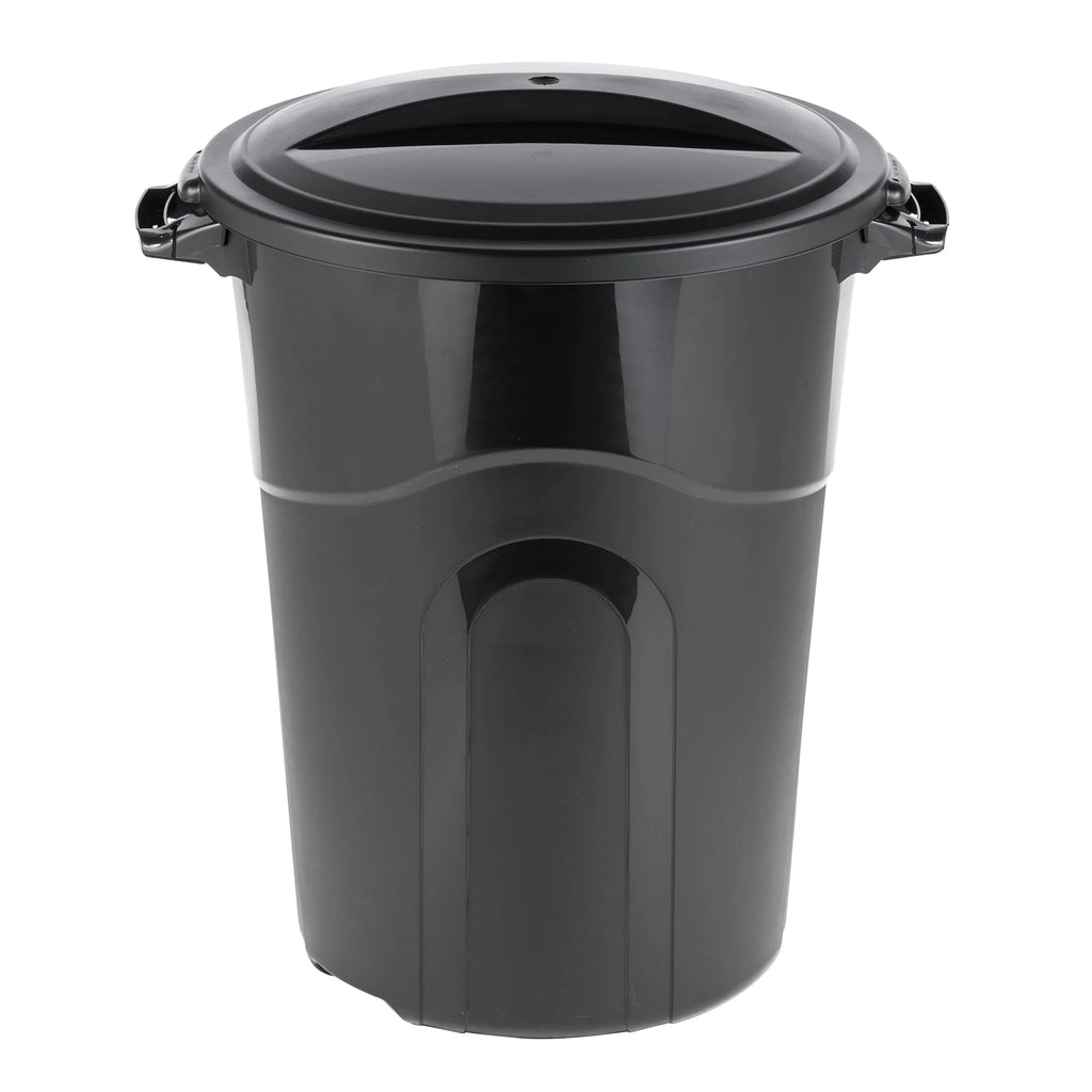 32 Gallon Heavy Duty Plastic Garbage Can with Lid O8011