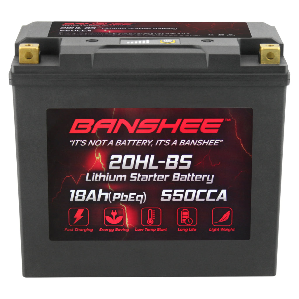 12V 18Ah 550CCA LiFePO4 Lithium Motorcycle Battery U324