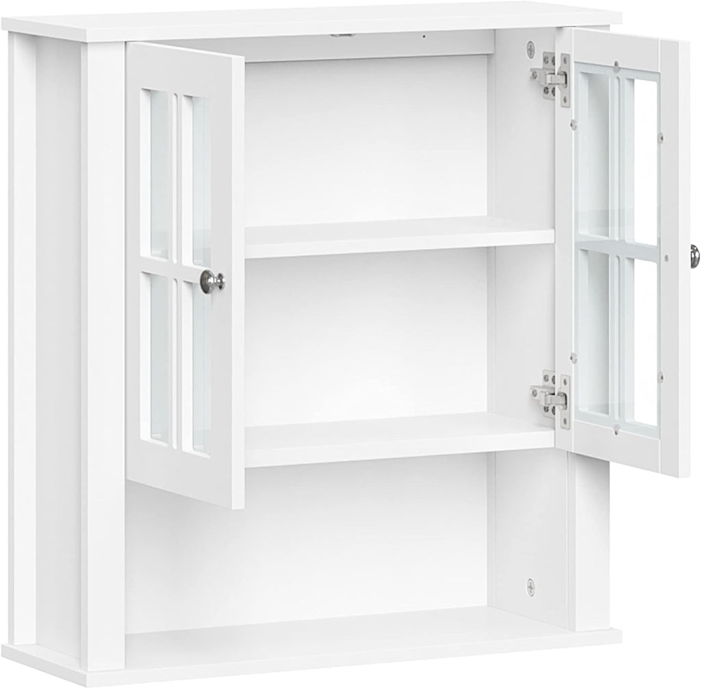 White Two Door Wall Cabinet Y582200