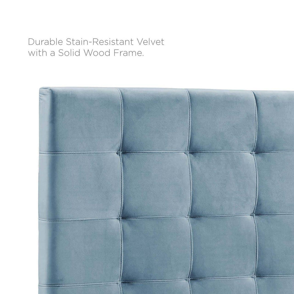 King and California King Upholstered Performance Velvet Headboard F431387