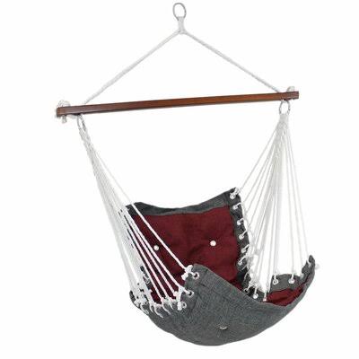Gray/Red Tufted Swing Chair X270092