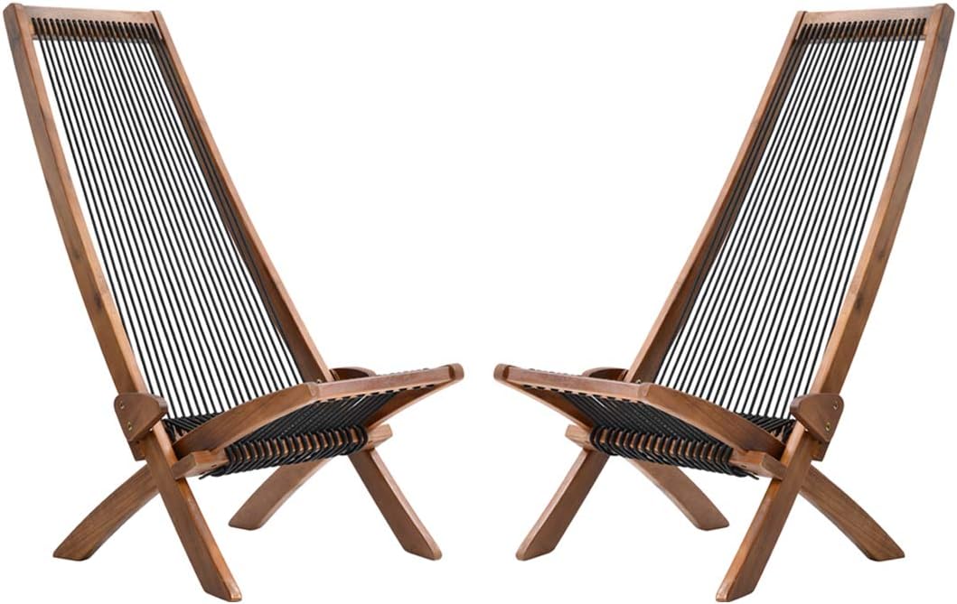 Folding Wooden Outdoor Lounge Chair C500003