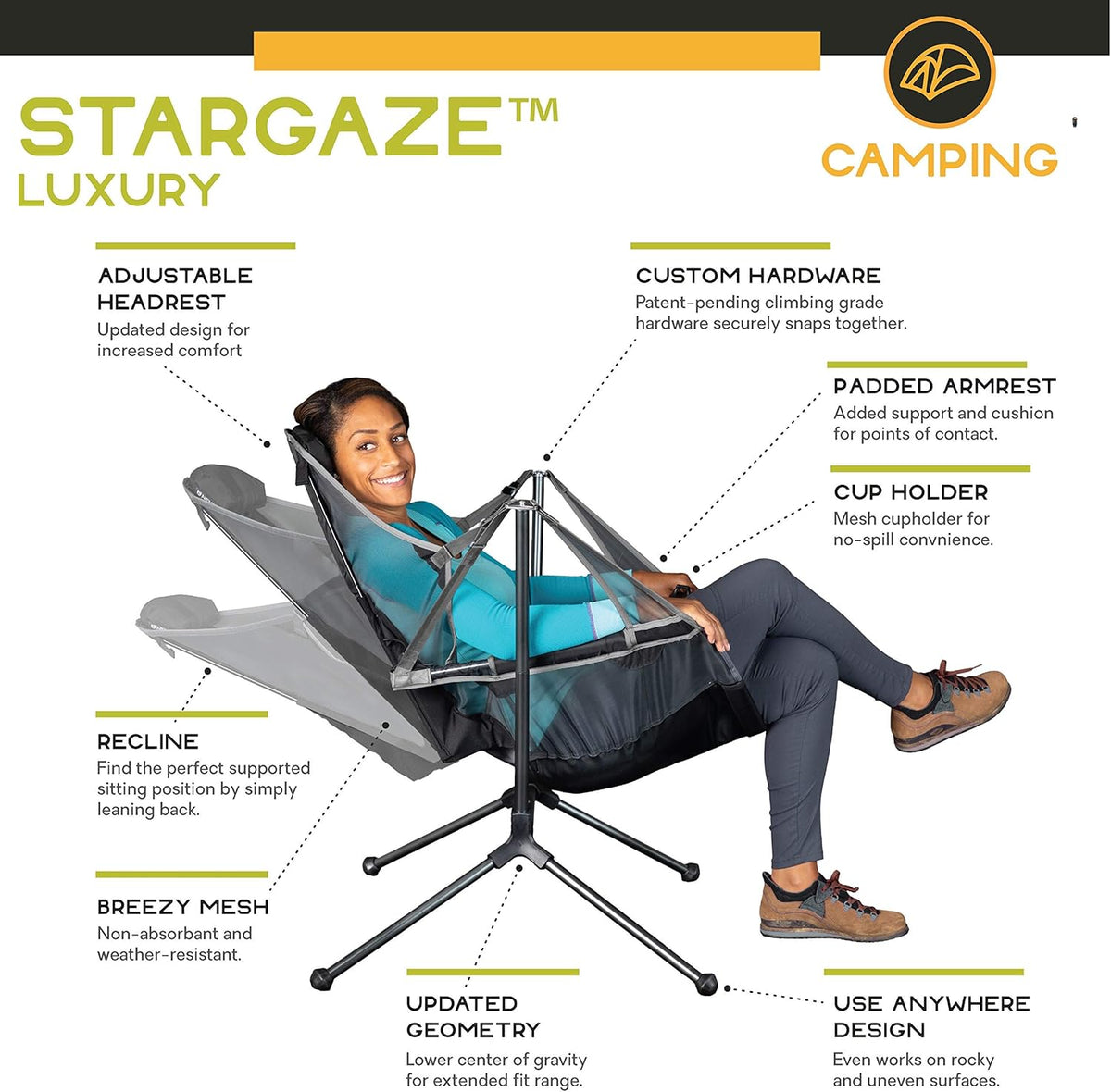 Luxury Recliner Camp Chair C3398