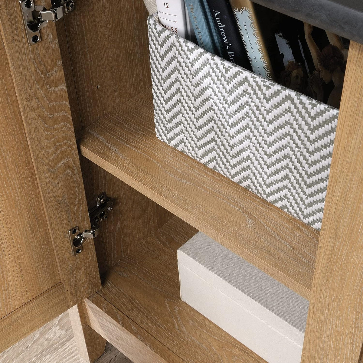 5 Shelf Dover Oak Finish Bookcase D611