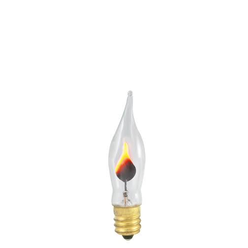 3 Watt Incandescent Flame Tip Chandelier Bulb 10 Packs E619801