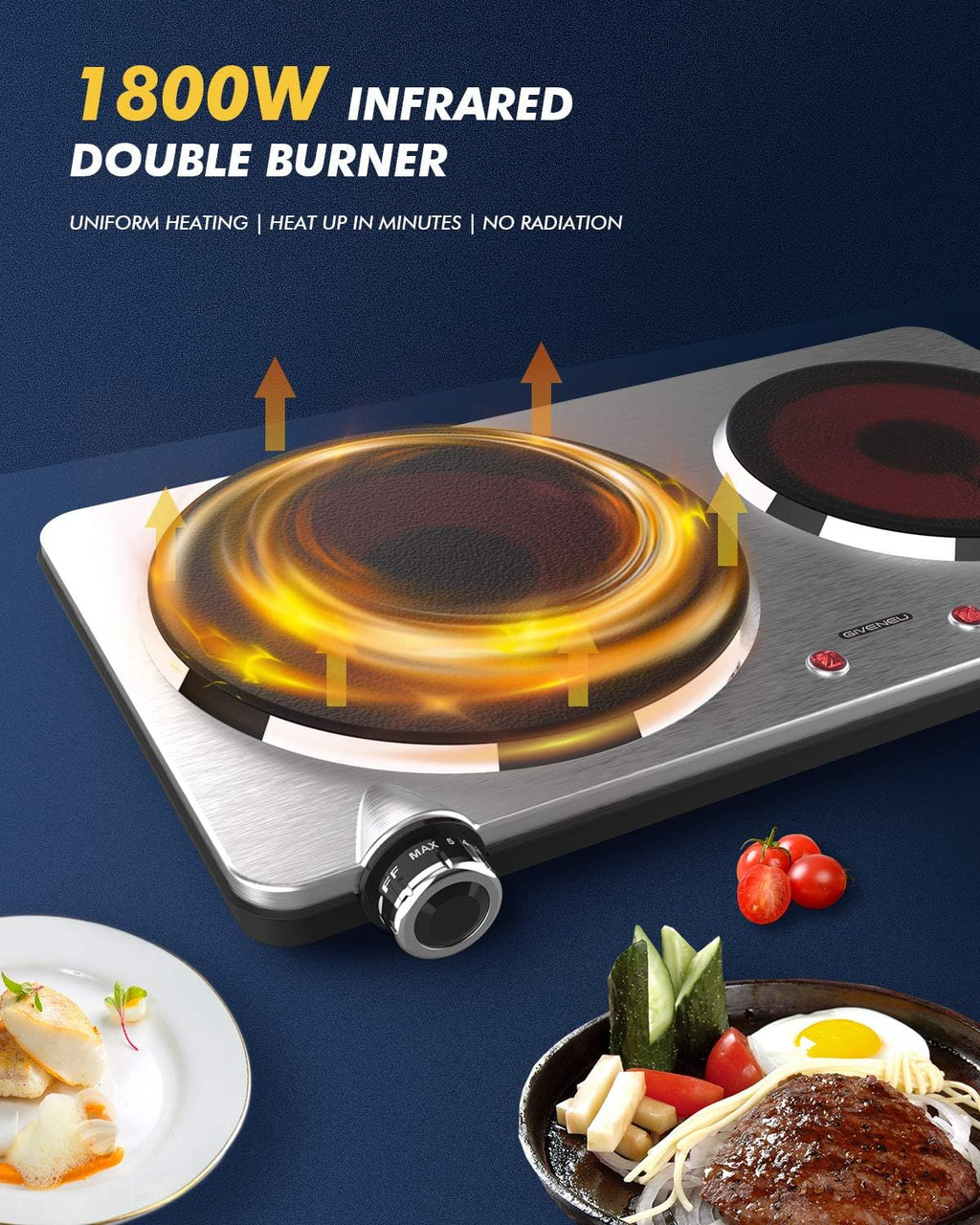 Portable Ceramic Infrared Cooktop B750