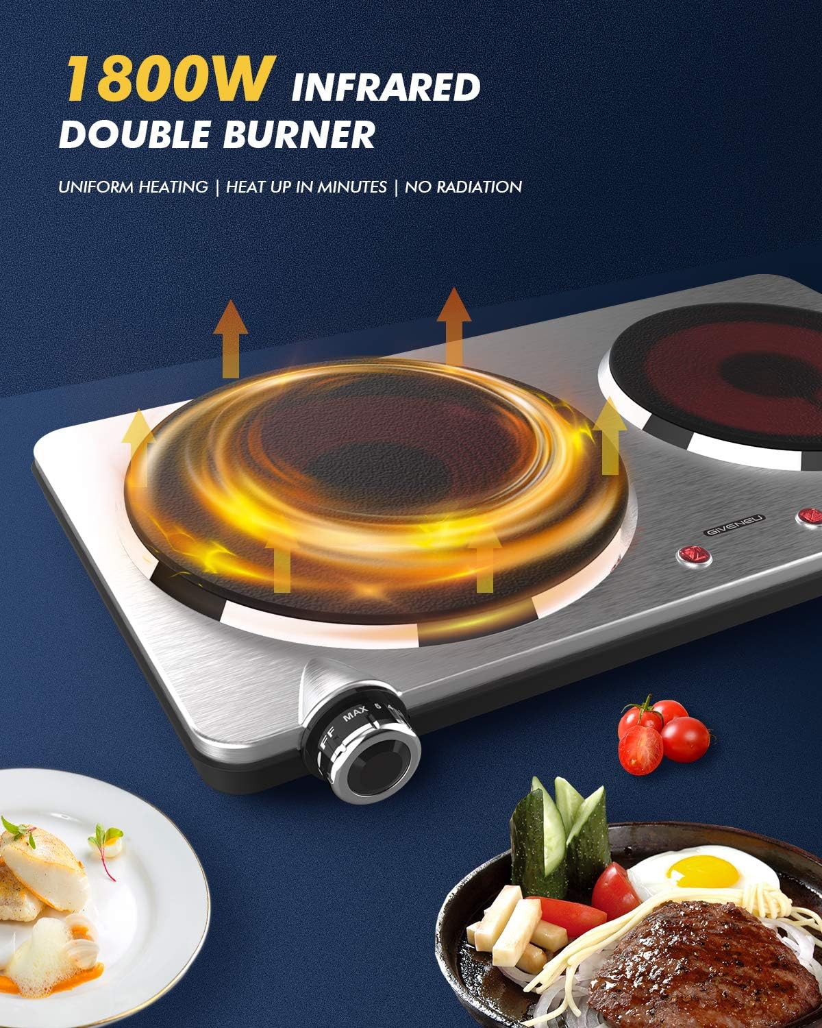 Portable Ceramic Infrared Cooktop B750