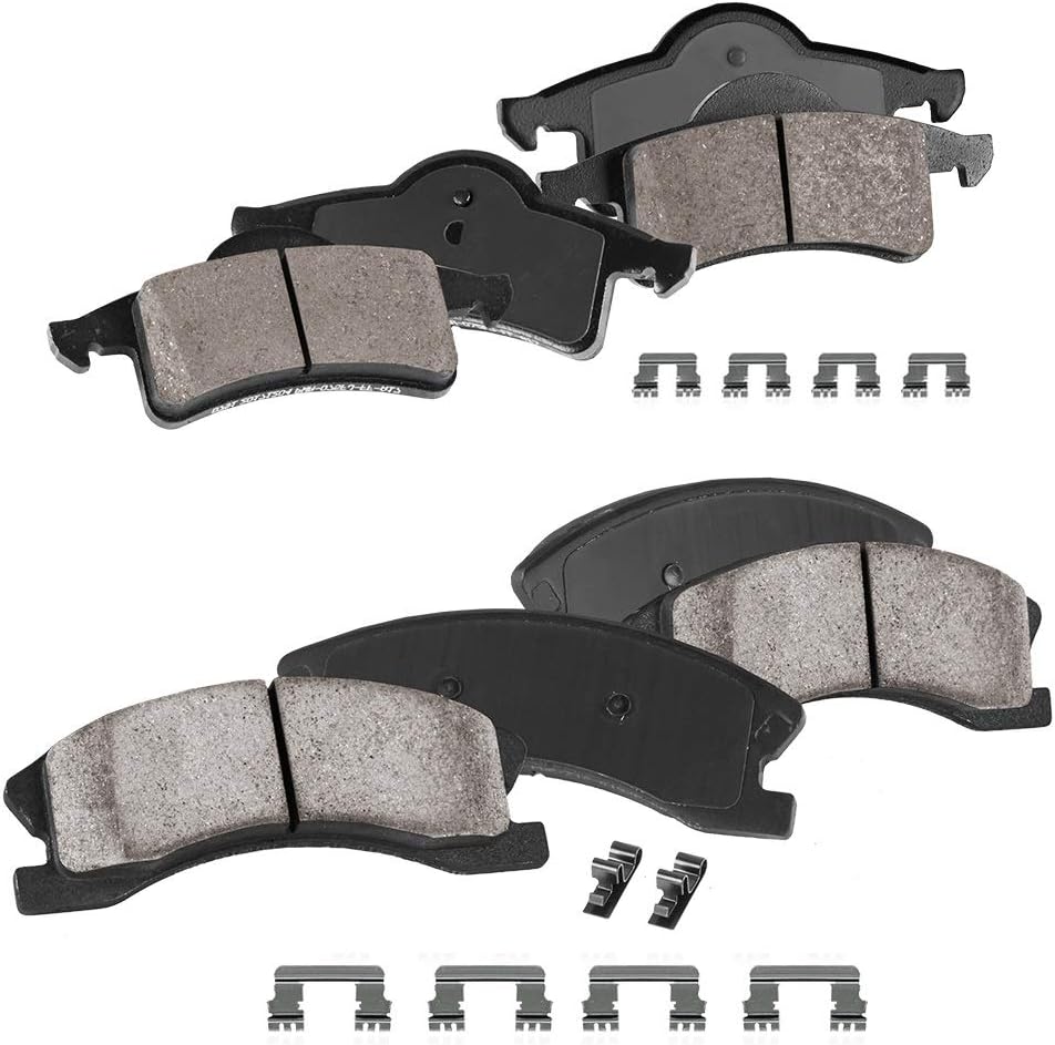 Ceramic Brake Pads with Rubber Shims and Hardware G201