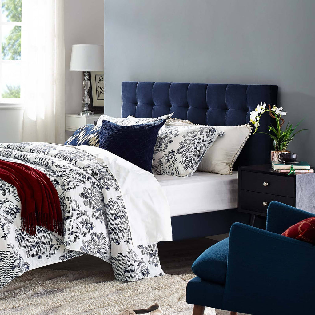 King and California King Upholstered Performance Velvet Headboard F431387