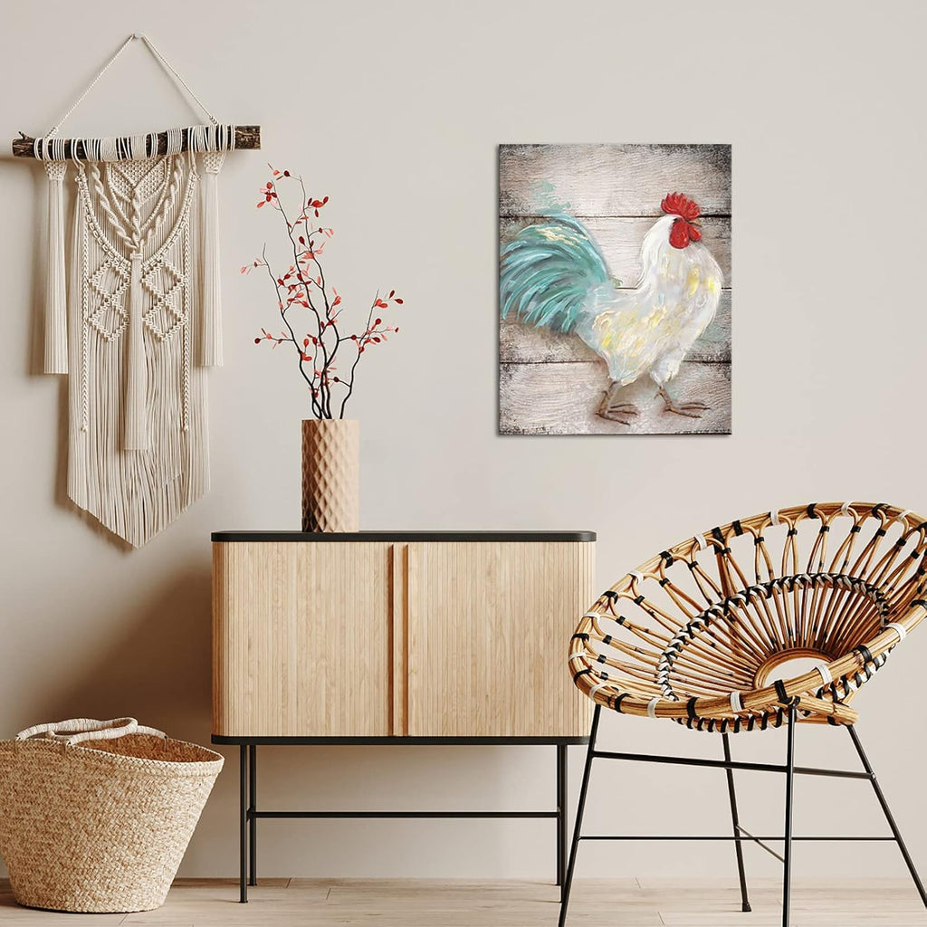 Canvas Wall Art Chicken Rooster Picture 16x20inch F6495