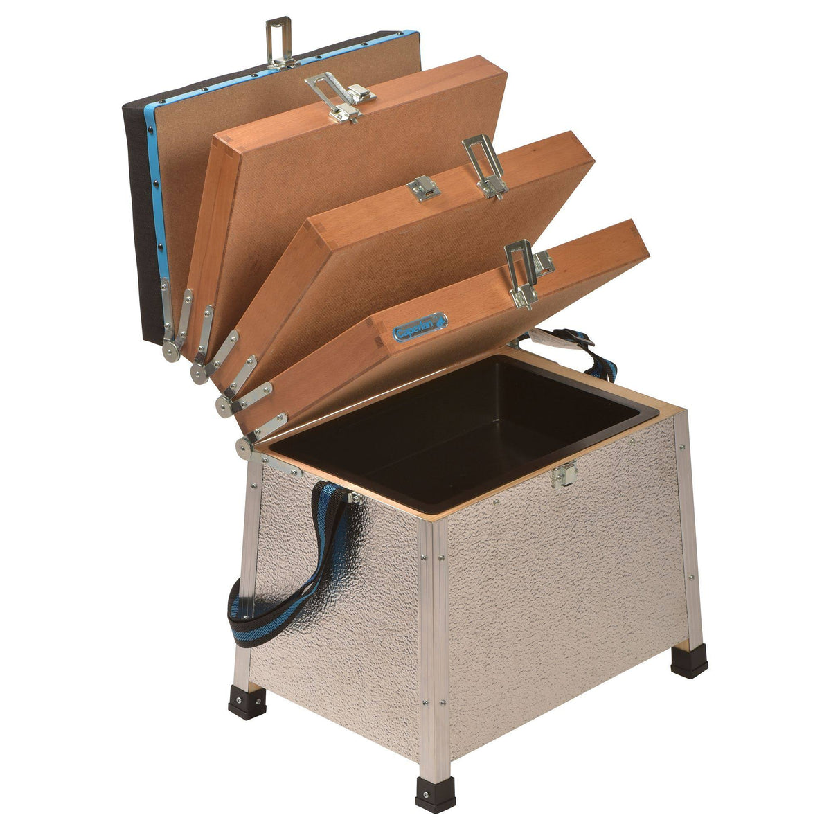 3-Tray Still Fishing Seat Basket in Ochre Q673