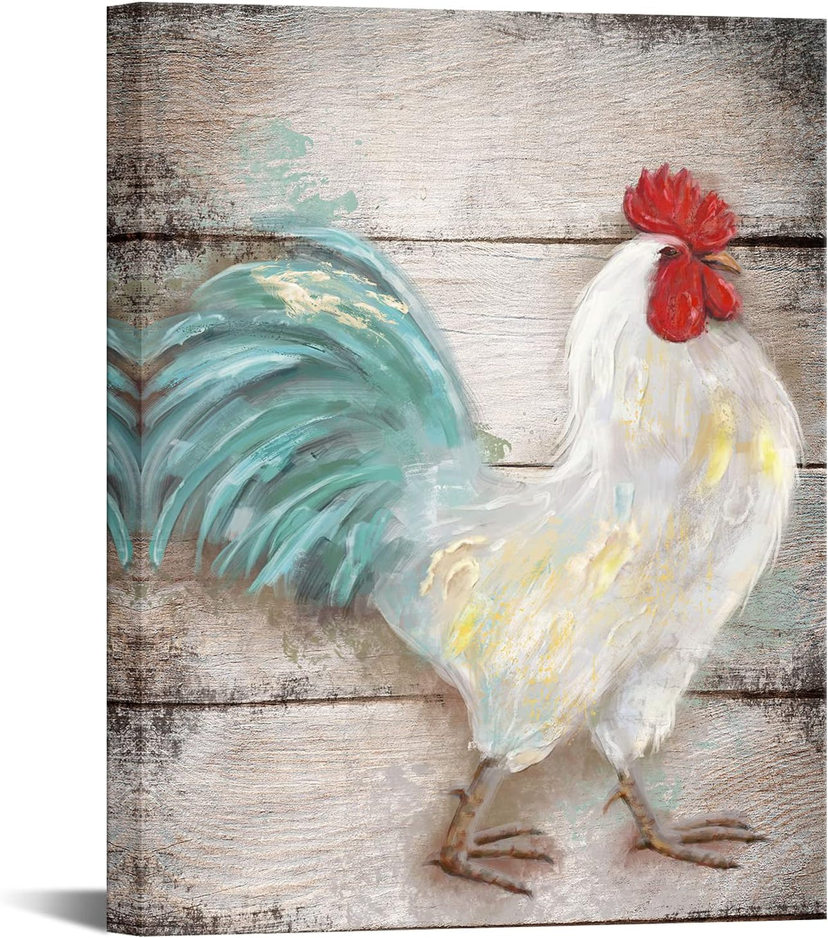 Canvas Wall Art Chicken Rooster Picture 16x20inch F6495