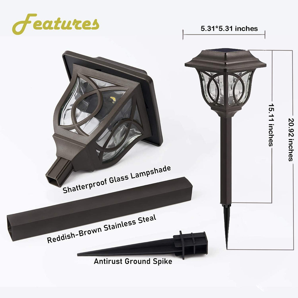 6 Pack Solar Pathway Lights N7494