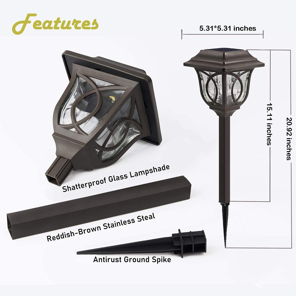 6 Pack Solar Pathway Lights N7494