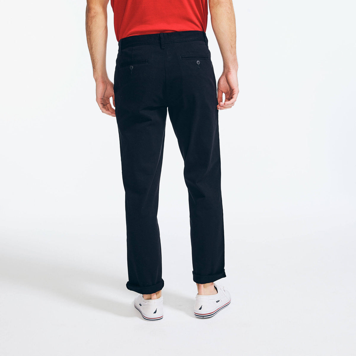 Classic Fit Flat Front Deck Pant True Black 34x32 V925100