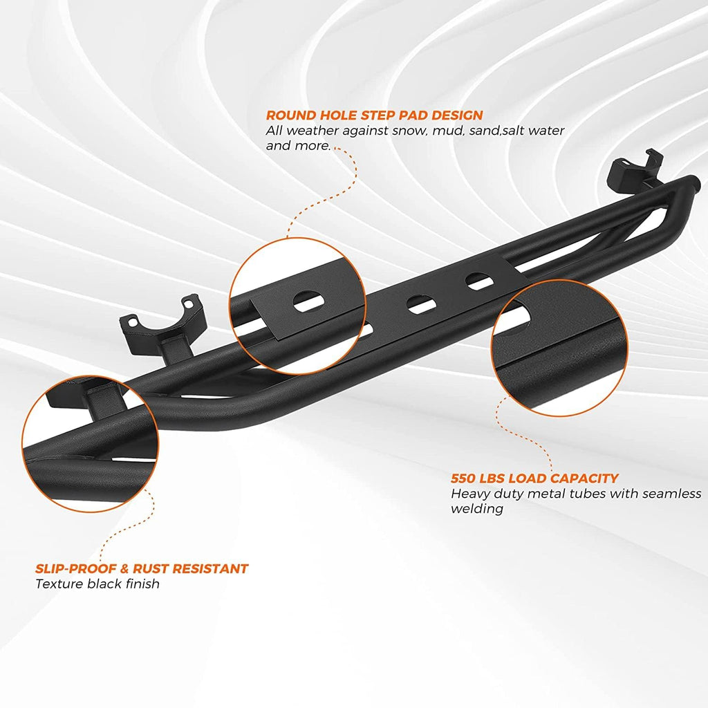 Black Steel Side Step Running Board M777346