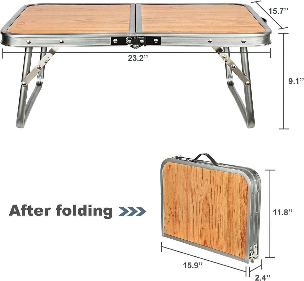 Folding Aluminum Camping Table F93478