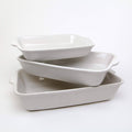 3-Piece White Baking Dish Set J596878