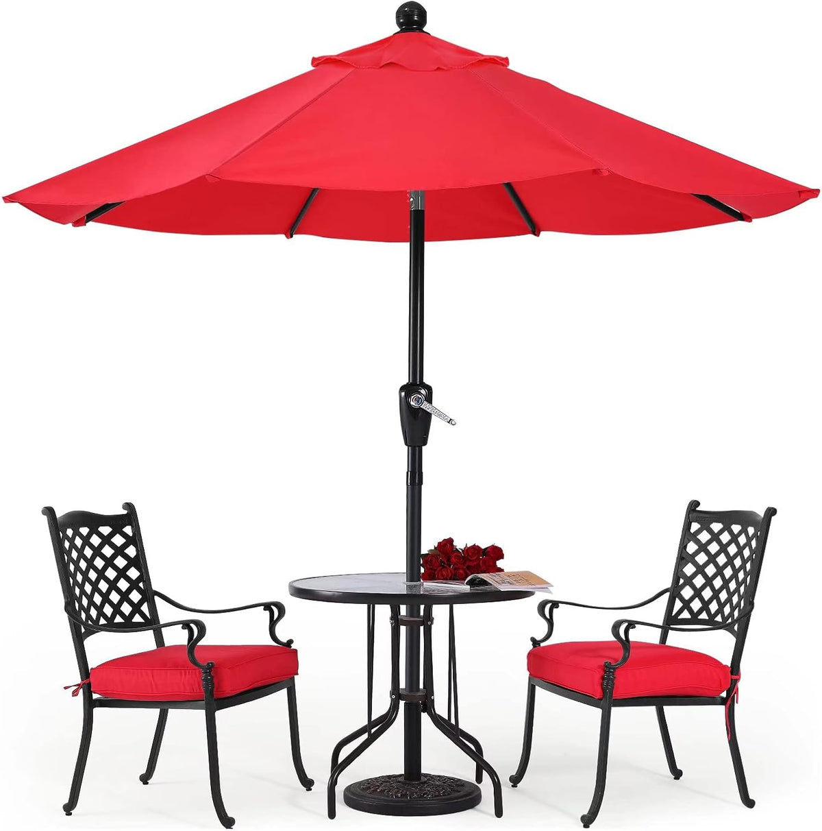 10' Patio Umbrella with Push Button Tilt G180