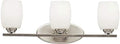 2 Light LED Vanity Light Brushed Nickel Q400403