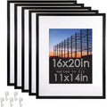 16x20 inch Linear Picture Frame 5-pack Black M5719