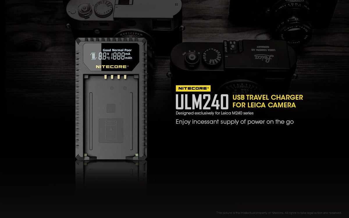USB Charger for Leica BP-SCL2 Batteries N374319