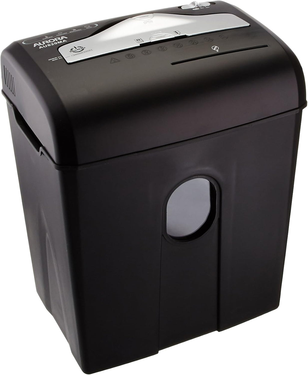 8-Sheet Micro-Cut Paper Credit Card Shredder Black A562