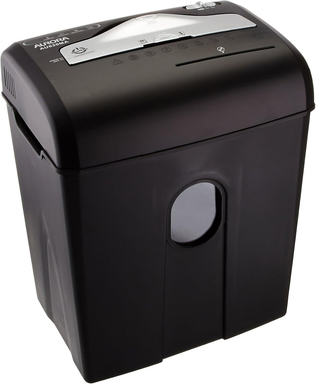 8-Sheet Micro-Cut Paper Credit Card Shredder Black A562