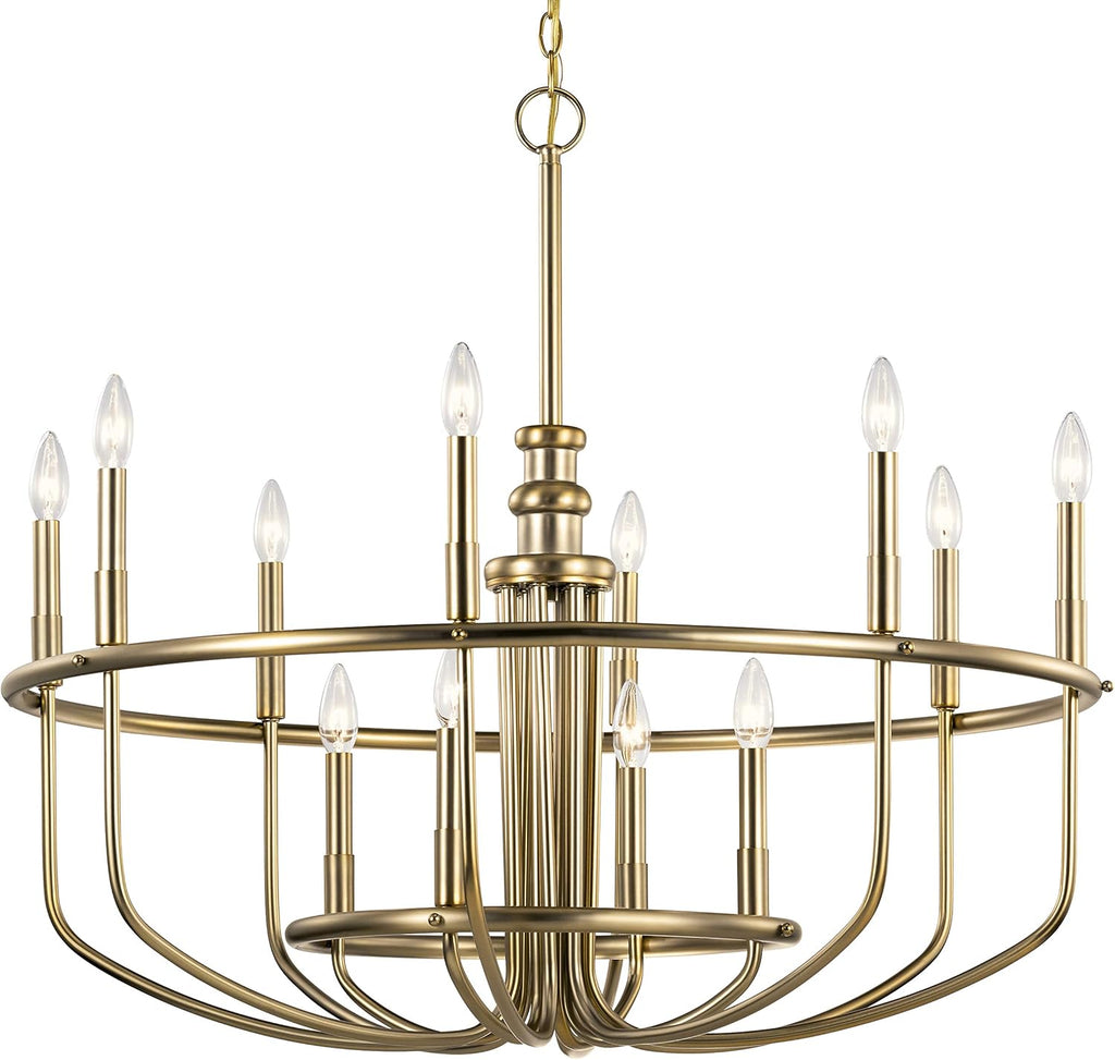 12 Light Chandelier in Classic Bronze O319