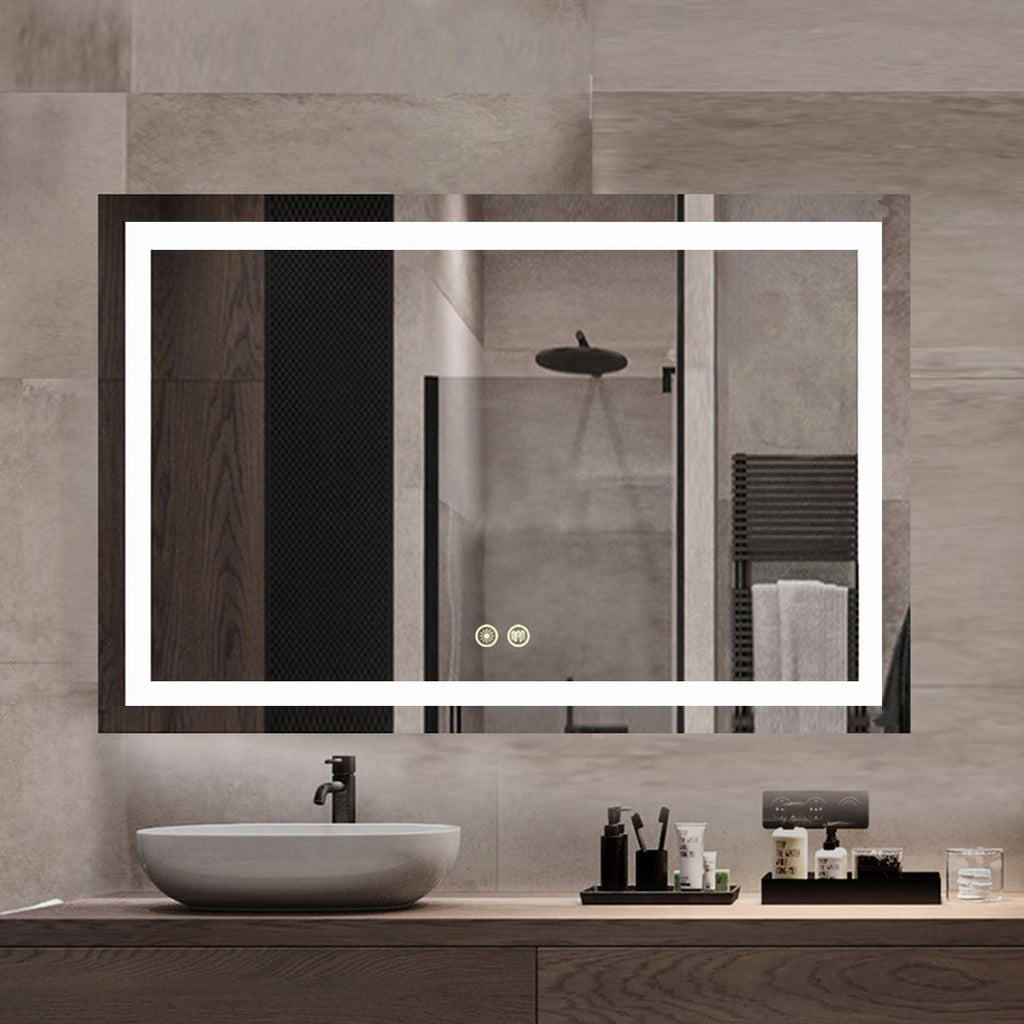 60x40Inch LED Lighted Bathroom Mirror A3289