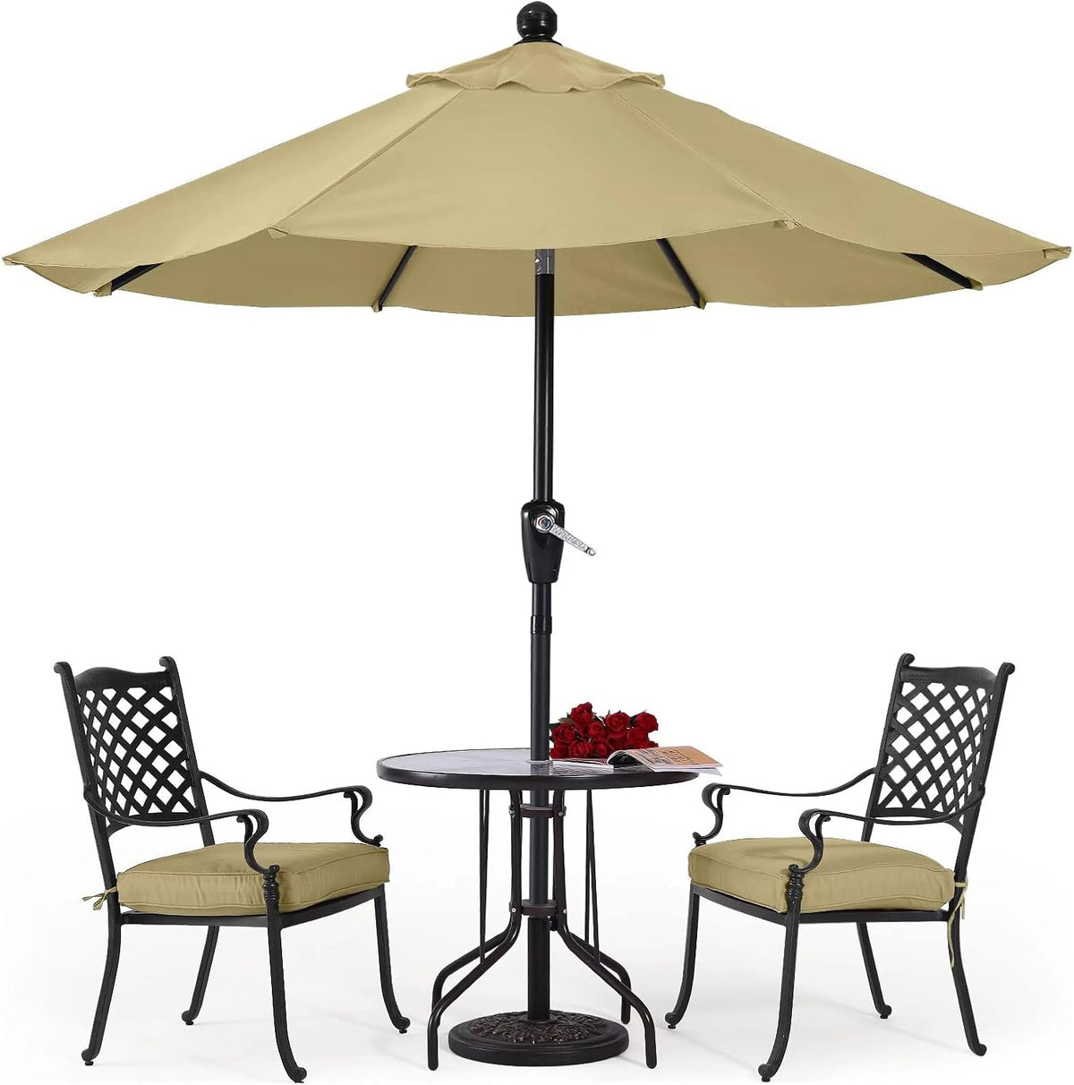10' Patio Umbrella with Push Button Tilt G180