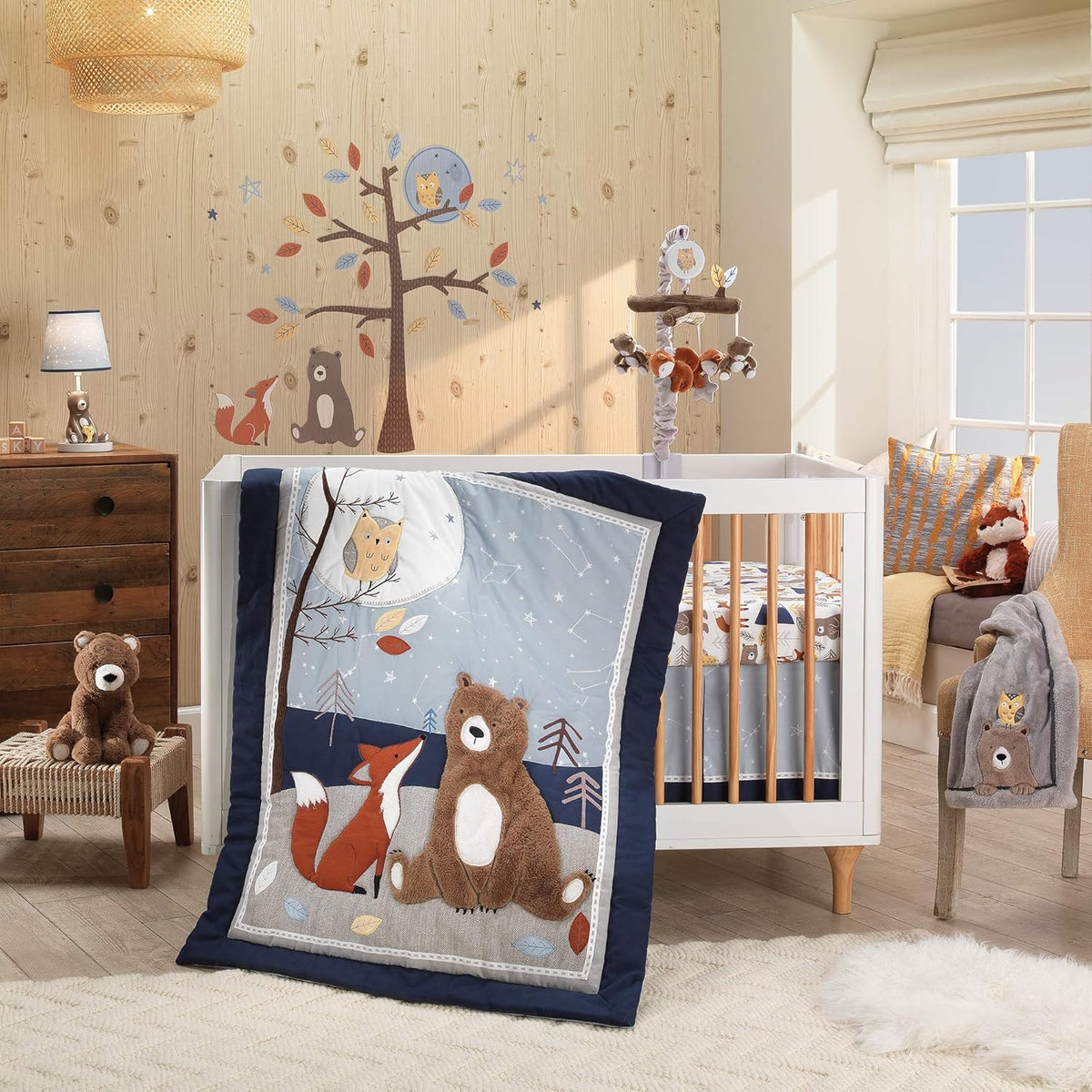 Brown Bear Fox Musical Baby Crib Mobile K56114