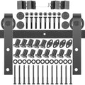17 ft Carbon Steel Barn Door Hardware Kit R240441