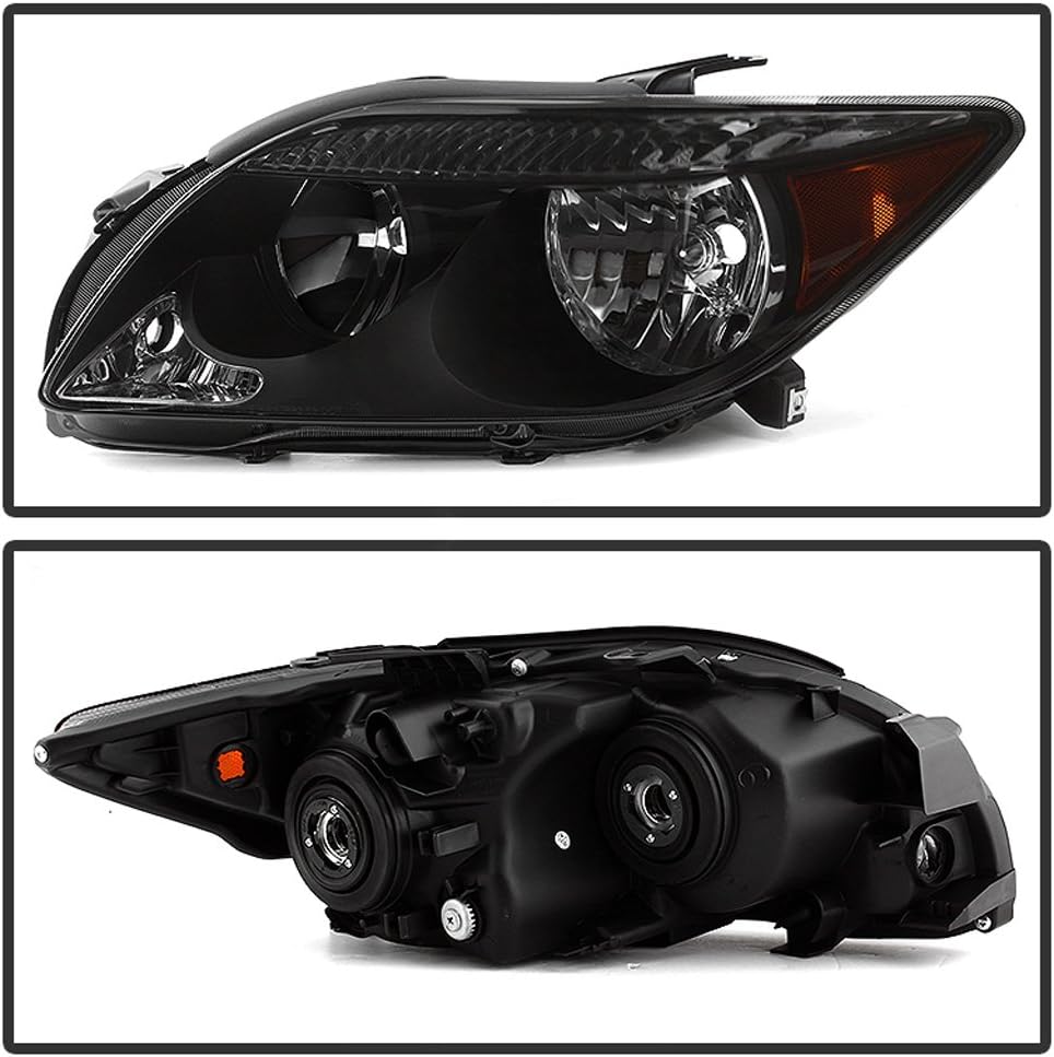 Black Smoked Headlights Driver + Passenger Side D98985